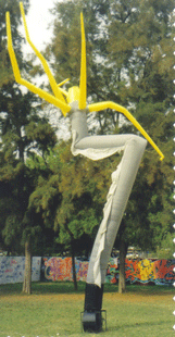 Inflatable décor with hydras