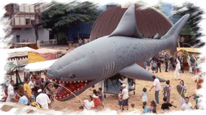 Inflatable shark variant
