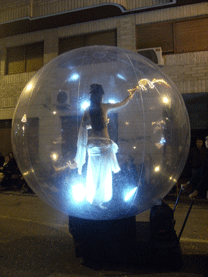 Inflatable showcases