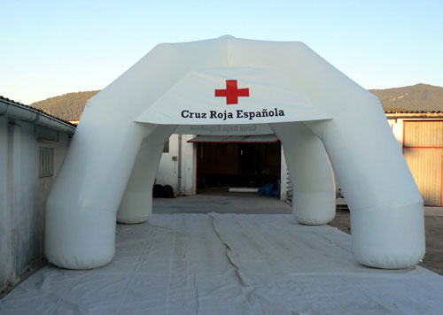 Inflatable tents