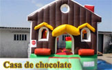 Chocolate-themed inflatable structure