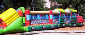 Inflatable train for kids