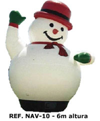 Bonhomme de neige gonflable